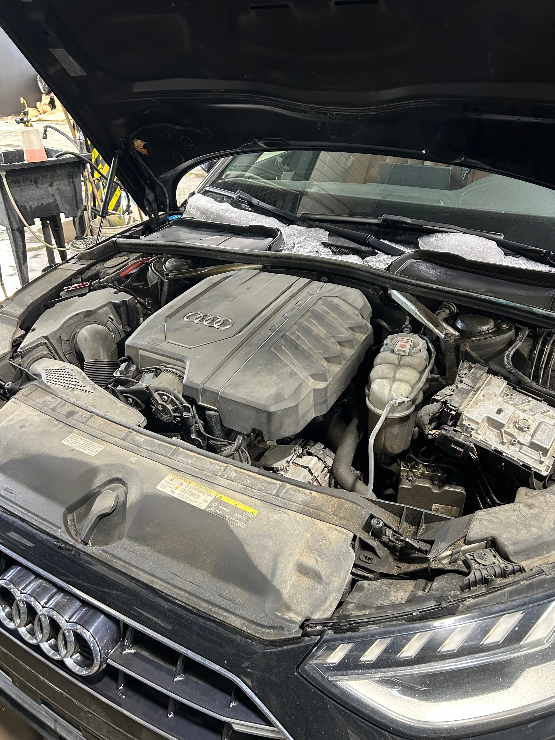 Audi engine bay detailing — Avant